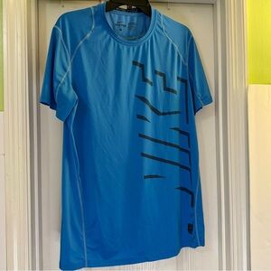 Nike Pro Fitted Dri-Fit Short Sleeve Blue Tee Shirt